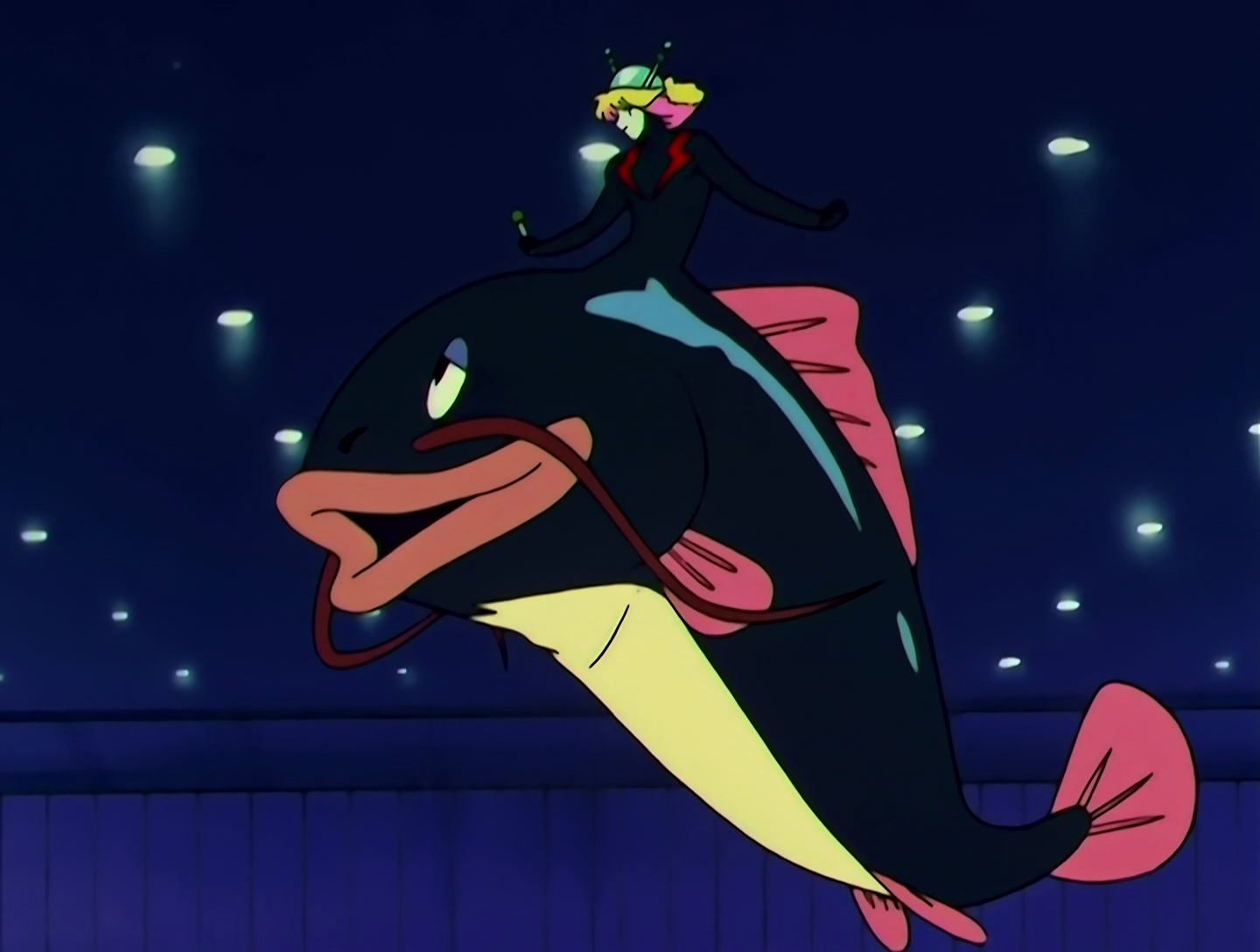 BiriBiri Yarou has undergone an alarming transformation. His body below the waist is now a huge cartoon catfish. Like, really, really big. This should horrify me but the rest of him is just so hot, I guess I can overlook it.